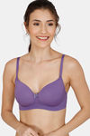 Zivame Padded Non Wired 3/4Th Coverage T-Shirt Bra - Imperial Palace — thumbnail 3